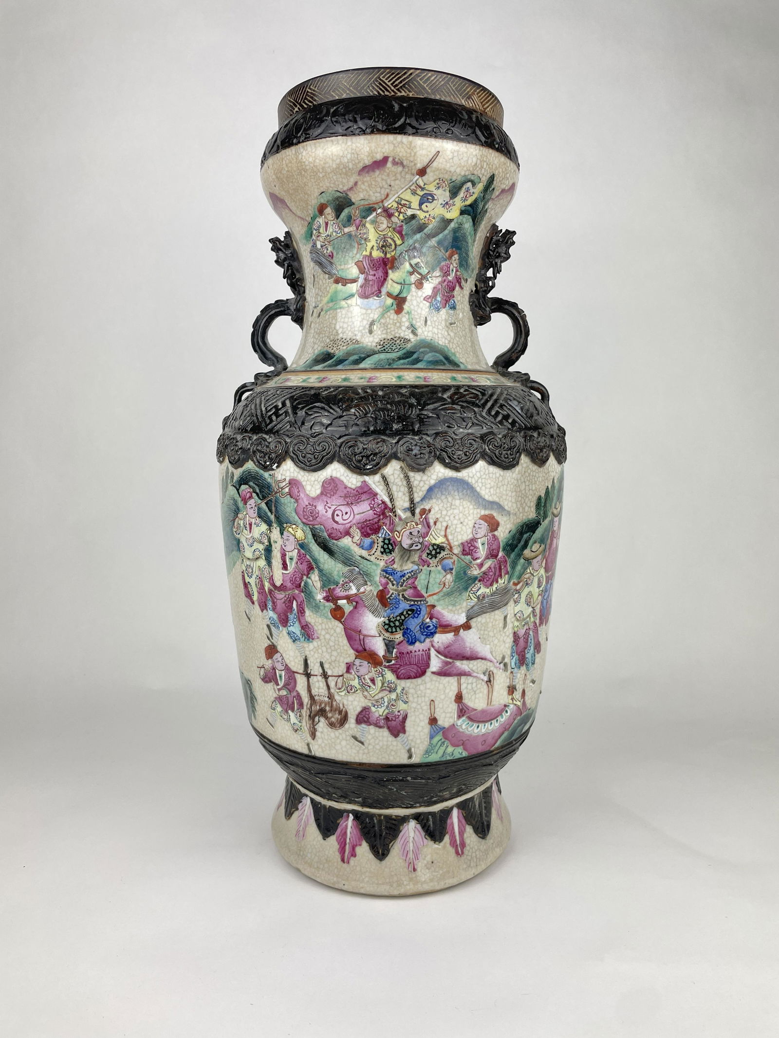 A Chinese Famille Rose Enameled Porcelain Vase (1 of 20)