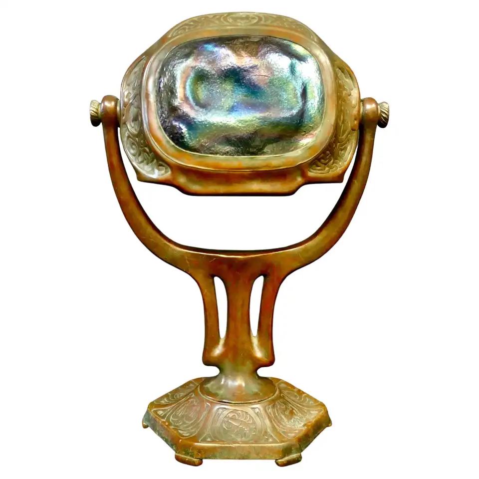 A Rare Tiffany Studios Turtleback Table Lamp (1 of 5)