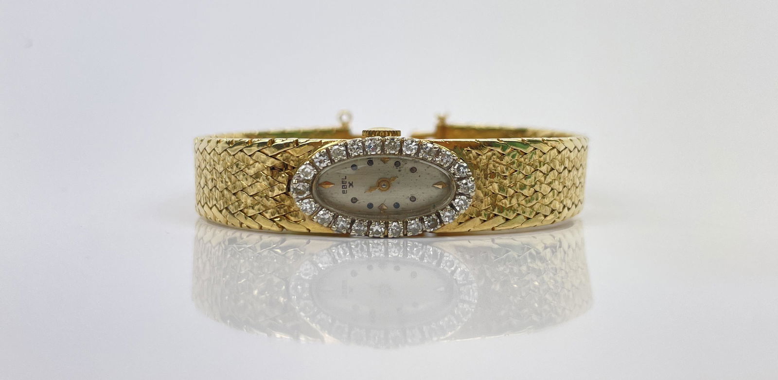 A Vintage Ebel 14k Gold Diamond Watch Bracelet (1 of 19)