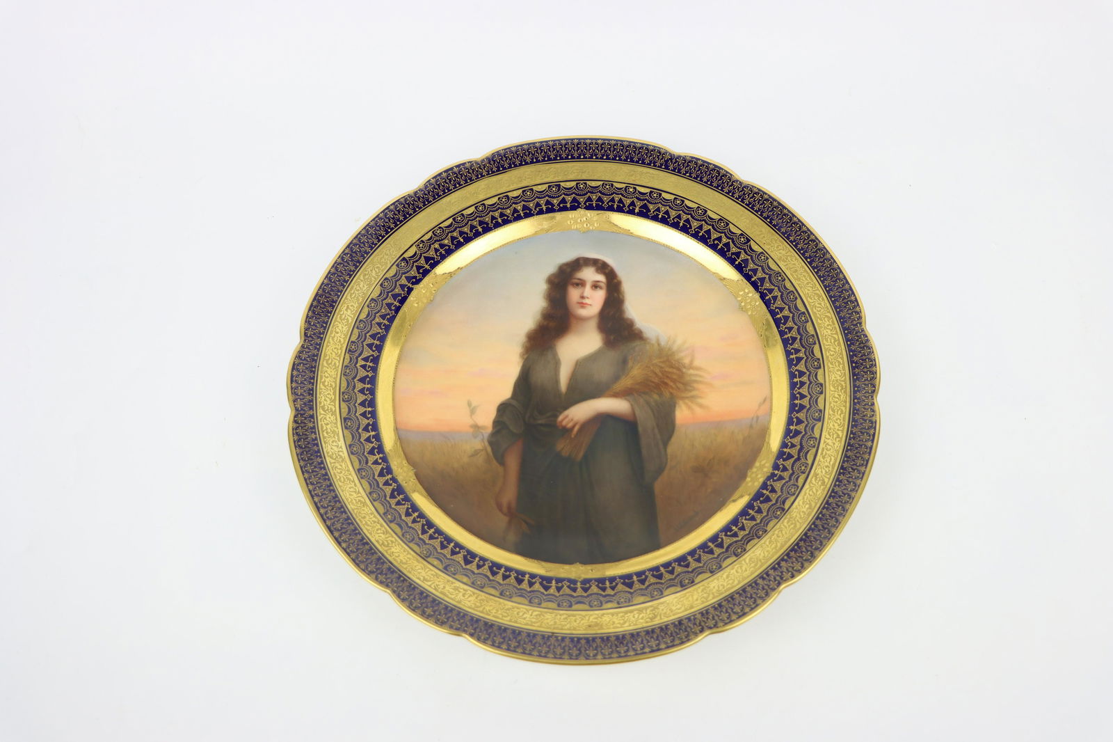 A Fine Royal Vienna Portrait Dish Signed (1 of 14)
