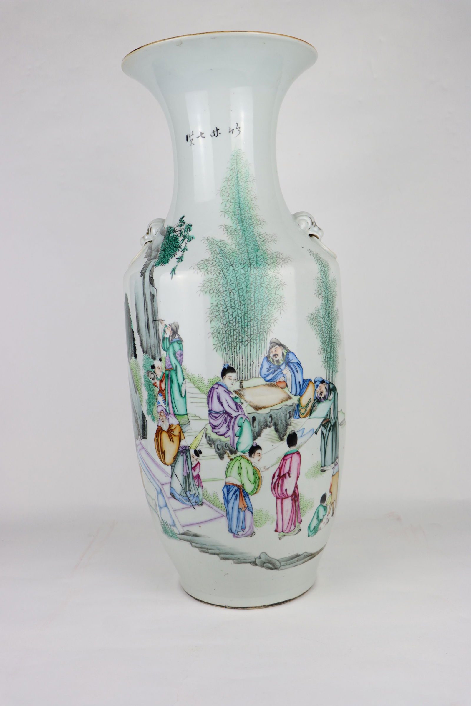 A Large Chinese Famille Rose Porcelain Vase (1 of 20)