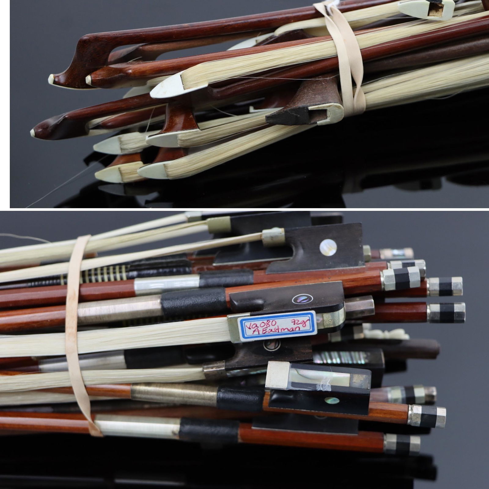 A Good Lot Of 20 Mixed Nickel & Silver Mounted Violin Bows (1 of 20)