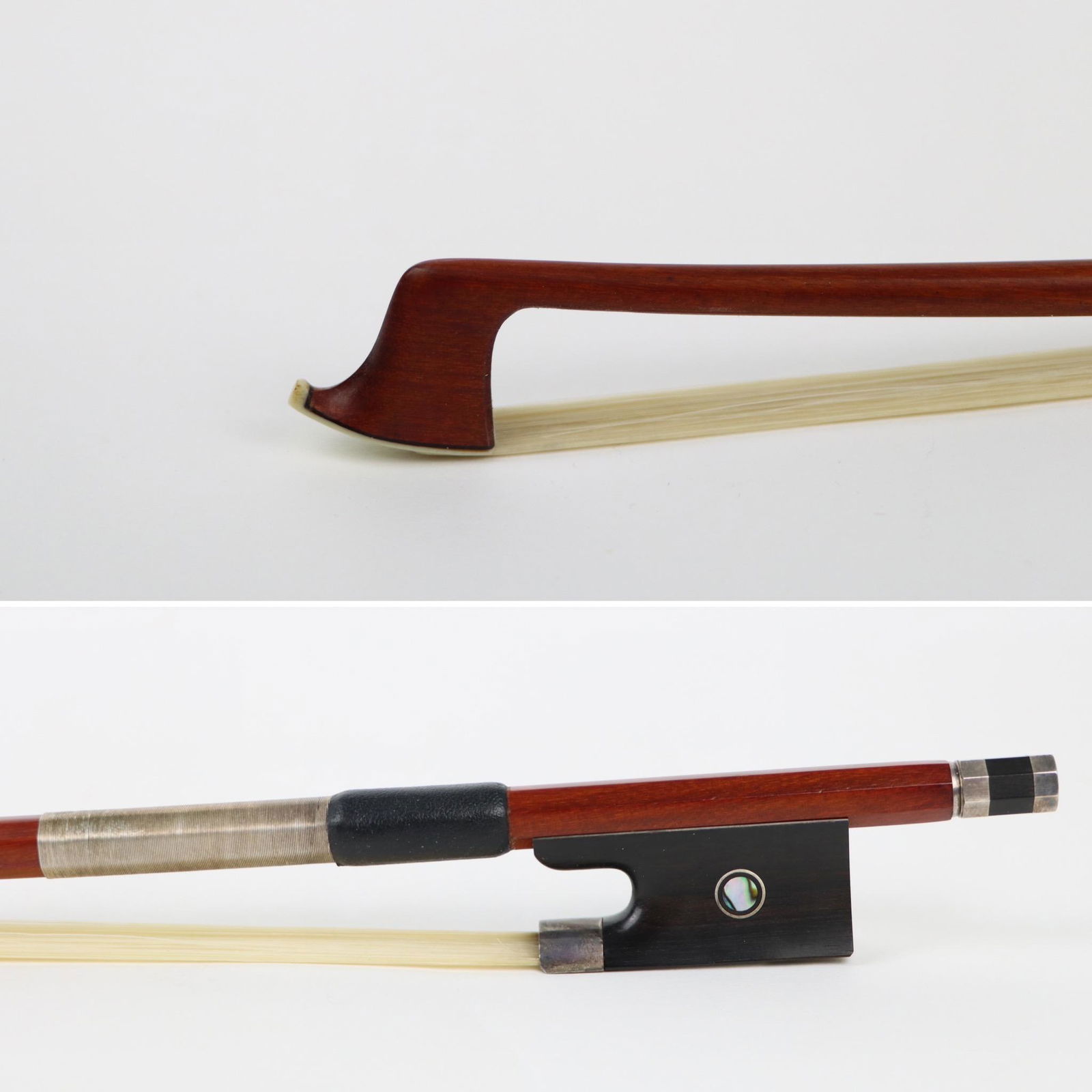A Silver and Ebony Mounted Violin Bow (1 of 18)