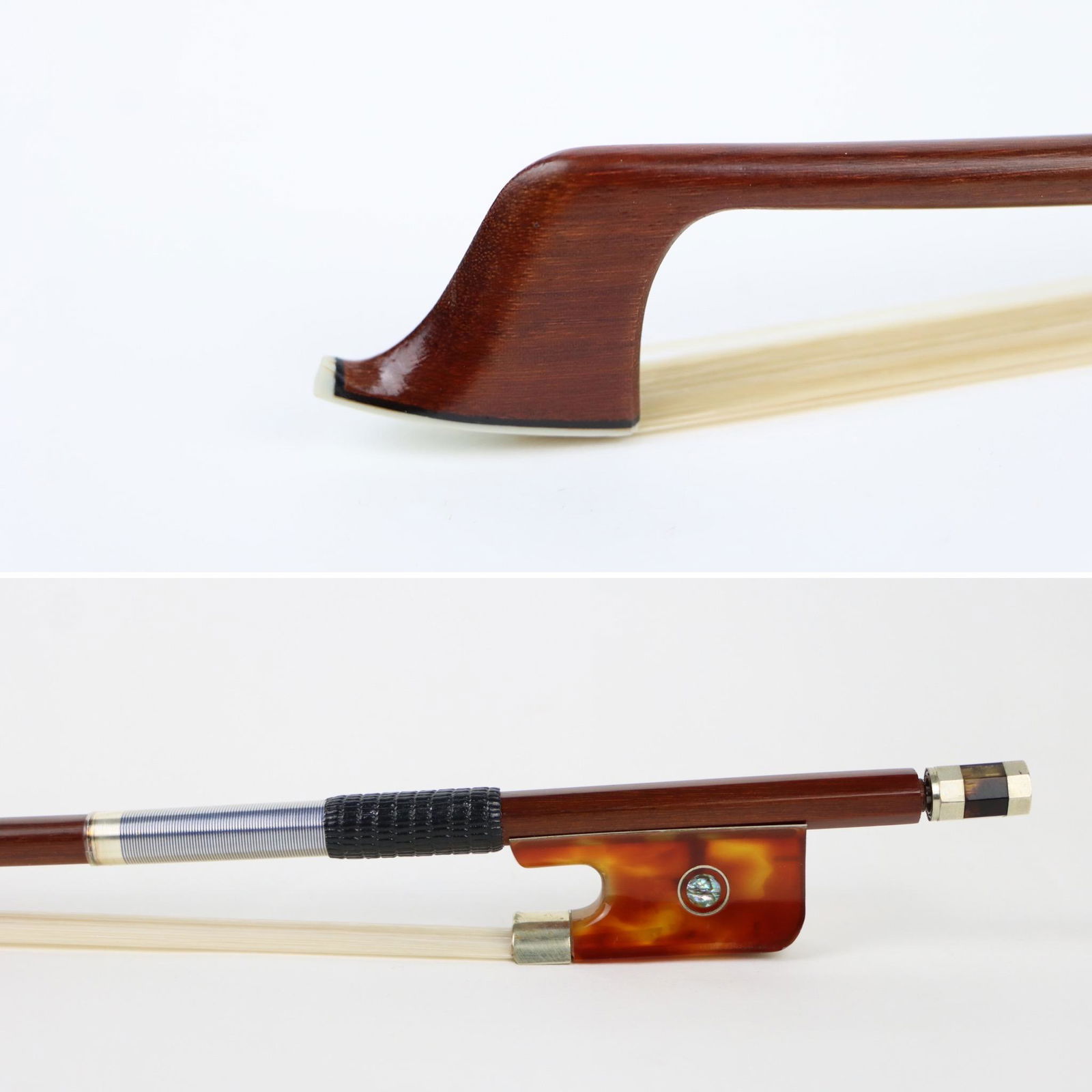 A Shell and Silver Mounted Cello Bow (1 of 15)