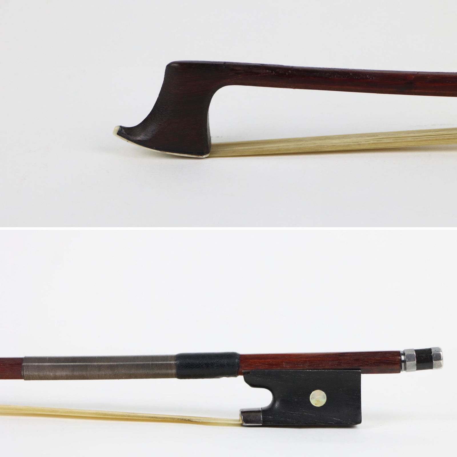 A Silver Violin Bow Stamped A Lamy A Paris France (1 of 14)