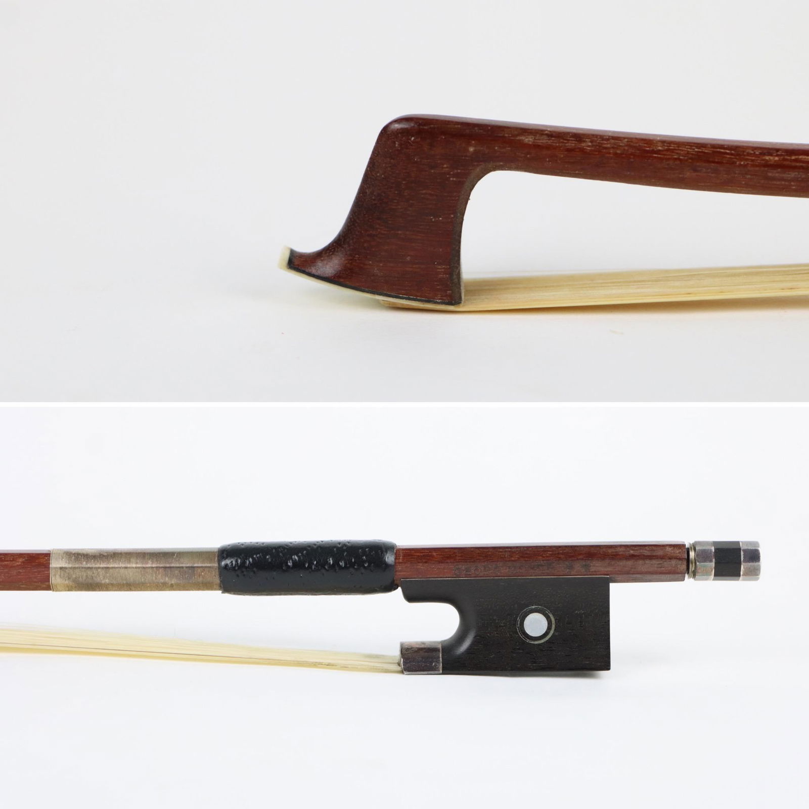 A Silver Violin Bow Stamped Georg Hoyer Germany (1 of 14)