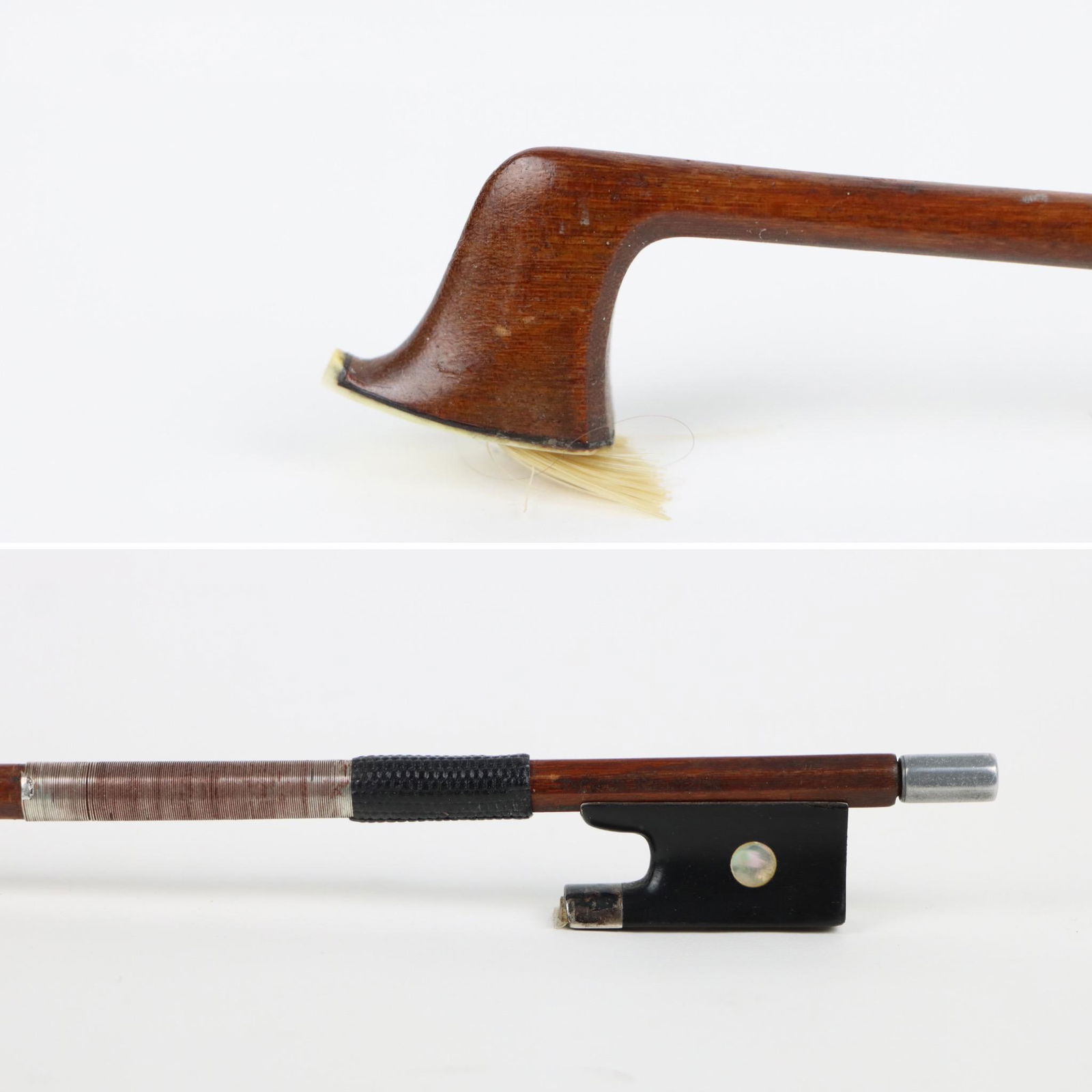 A Silver Violin Bow Stamped Theodor Kreutzer Germany (1 of 20)