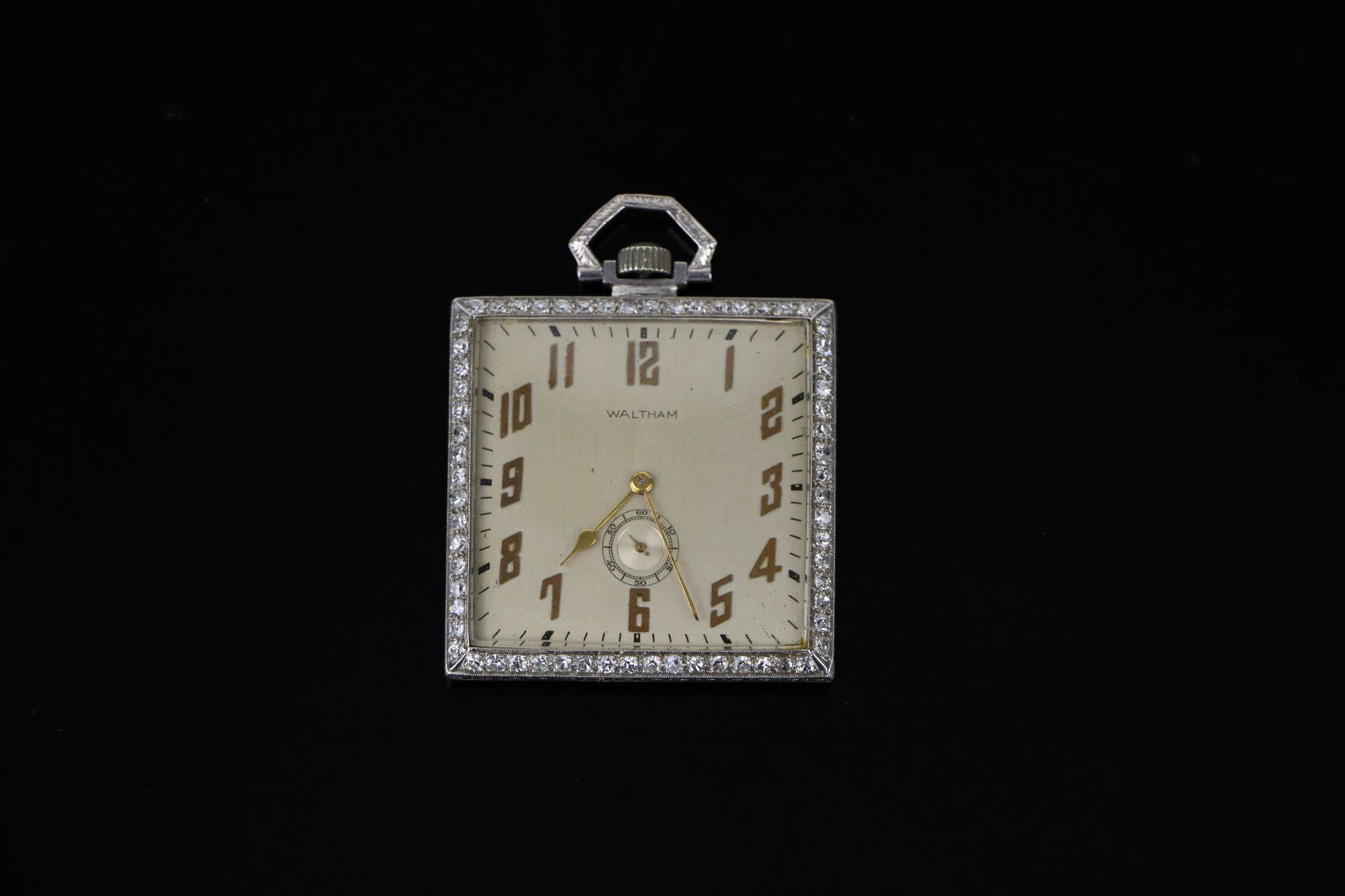 Rare Waltham Platinum & Diamond Pocket Watch Circa 1920 (1 of 18)