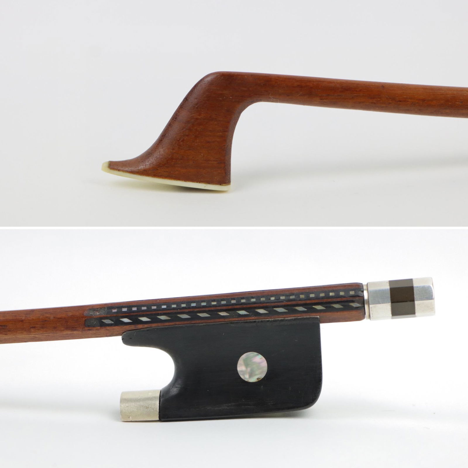 A Silver Cello Bow Attributed To Christian Wilhelm Knopf (1 of 16)