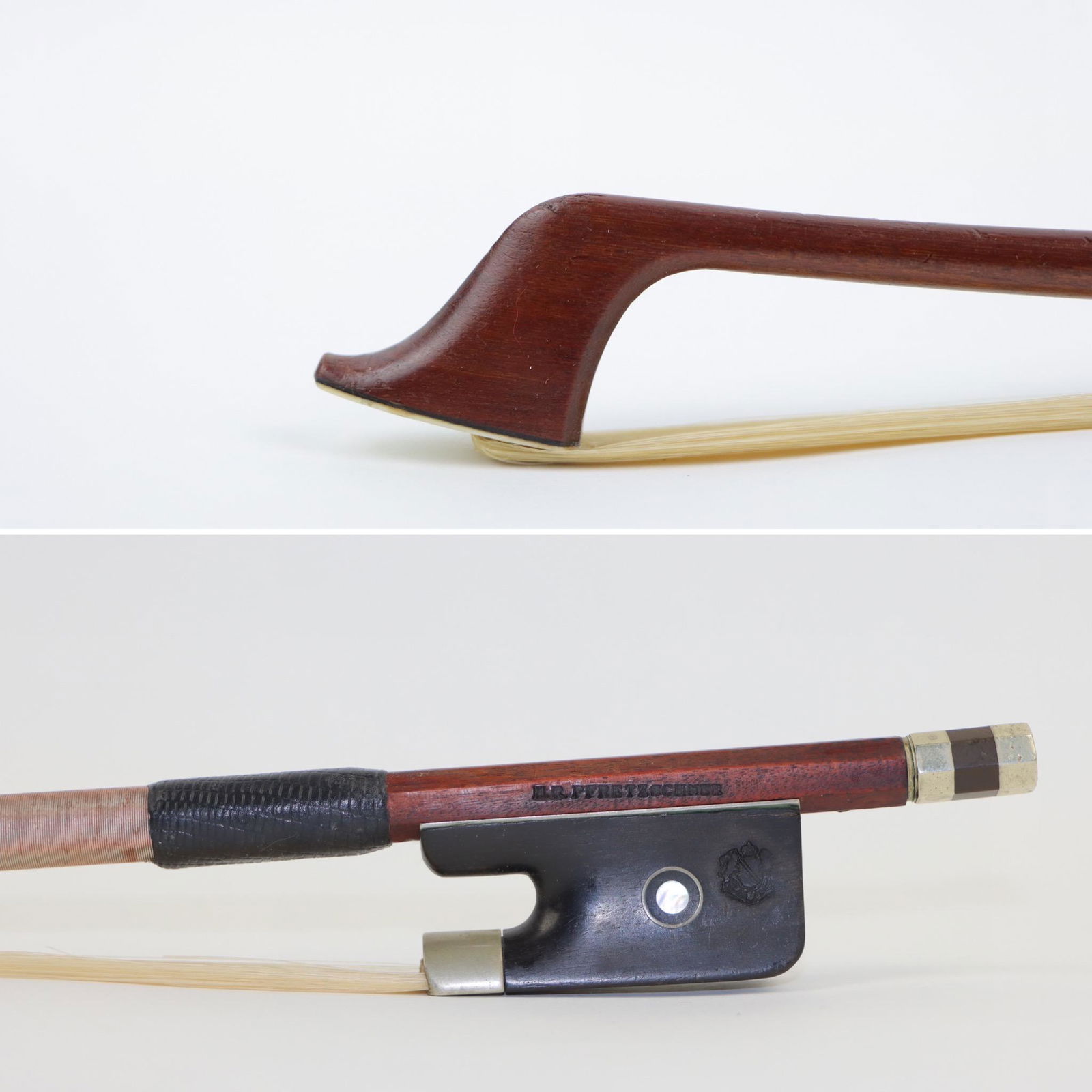 A Cello Bow Stamped H.R. Pfretzschner Germany (1 of 17)