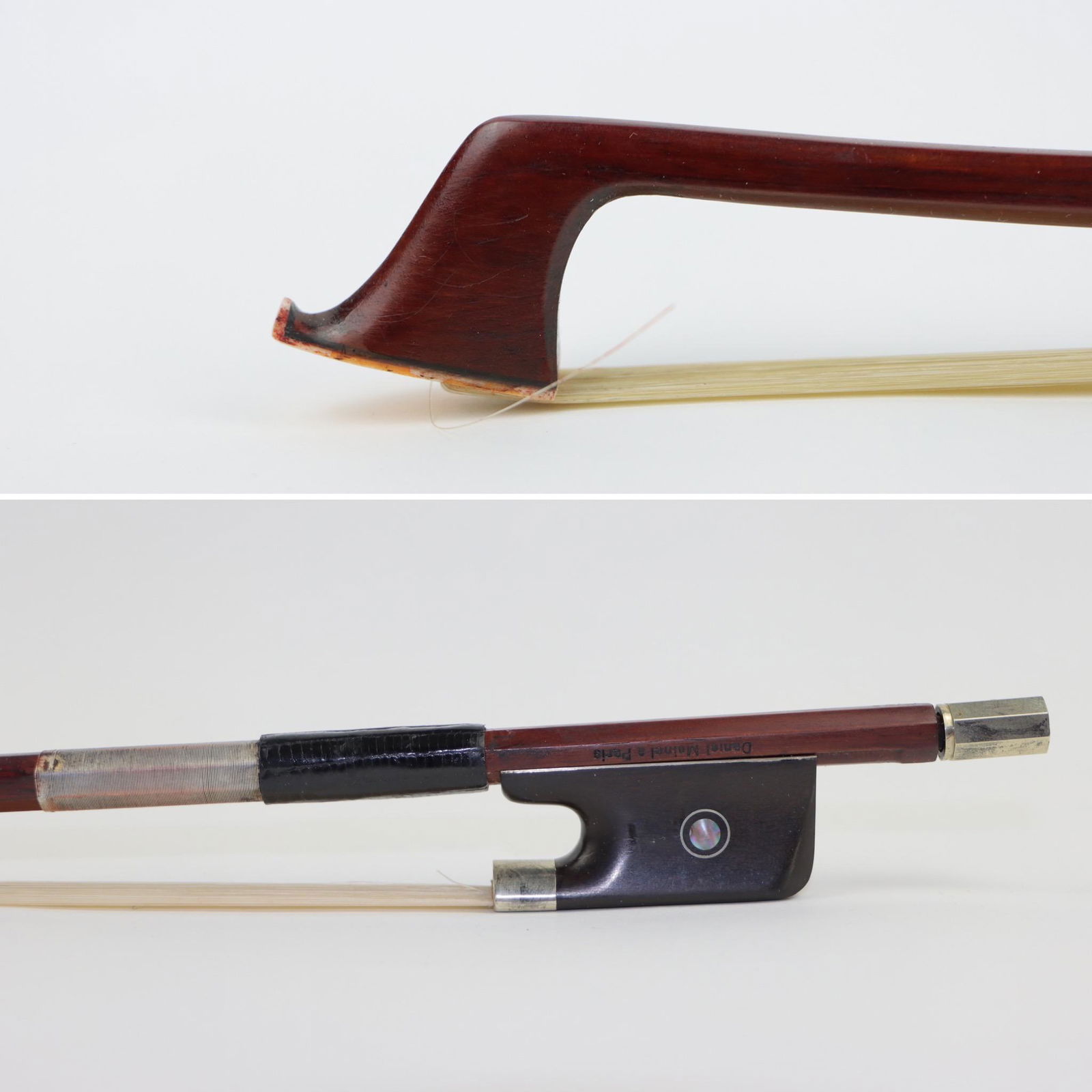 A Silver Cello Bow Stamped Daniel Moniel a Paris (1 of 16)