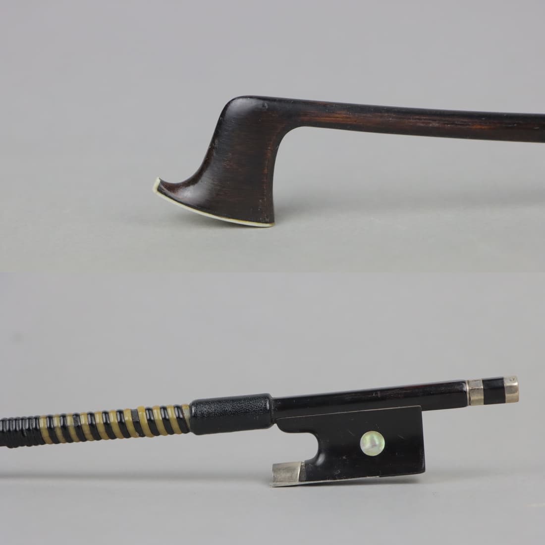 A Very Strong Silver Violin Bow Stamped Tourte (1 of 19)