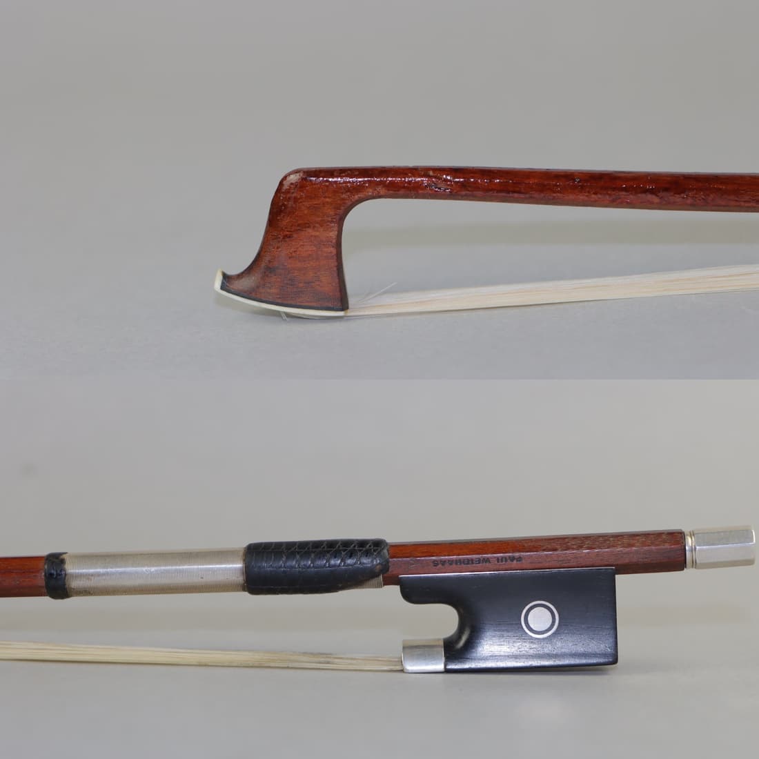 A Silver Violin Bow Stamped PAUL WEIDHAAS (1 of 20)