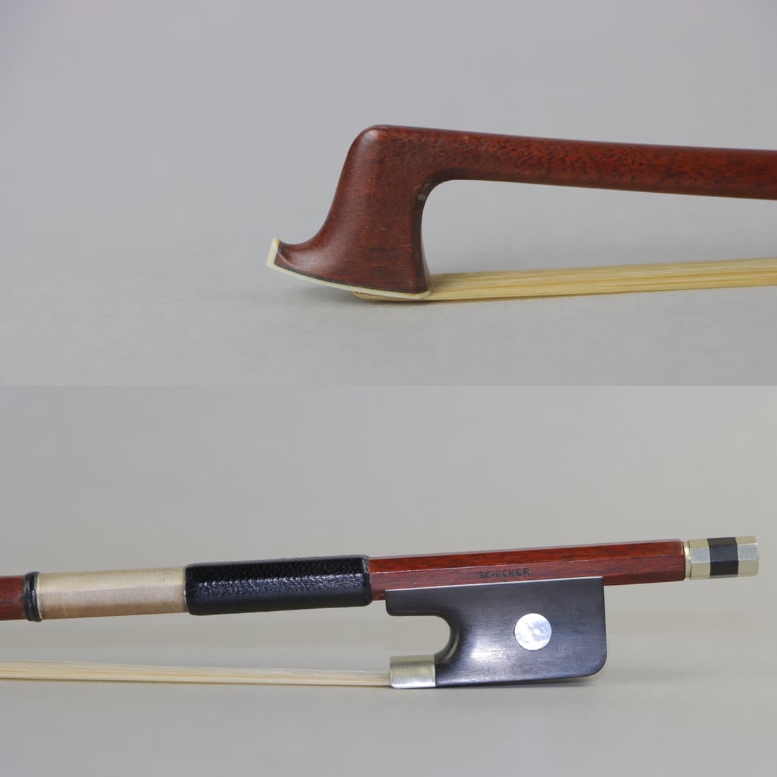 A Silver Viola Bow Stamped Schicker (1 of 18)