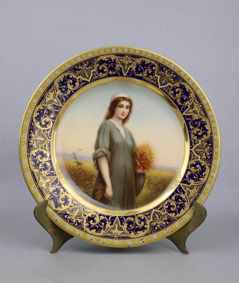 Antique Royal Vienna Austria Hand Painted Portrait Porcelain Plate (1 of 11)