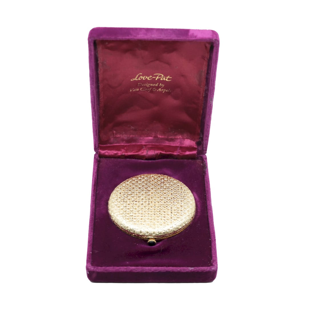Vintage 1960s Revlon Love Pat Gold Tone Powder Compact Designed By Van Cleef & Arpels (1 of 14)
