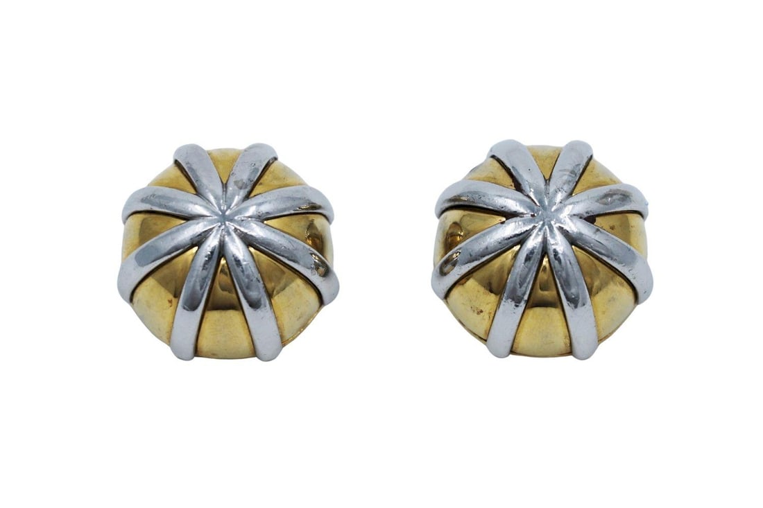 Vintage Lanvin Paris Paire De Clips D'oreilles 1970 (1 of 7)