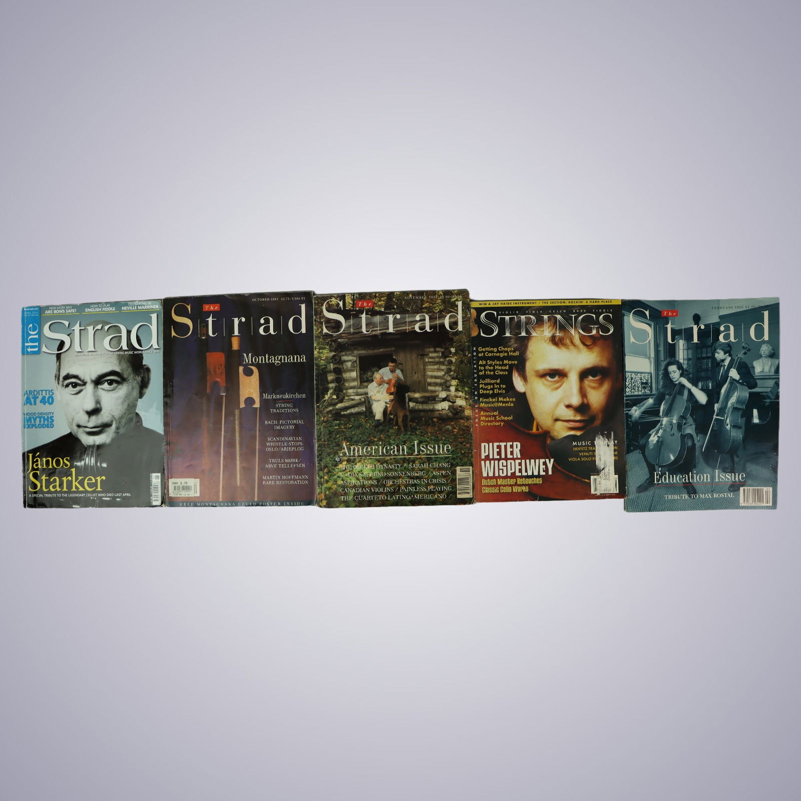 Lot of Five Vintage Magazine Issues The Strad Magazine