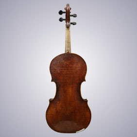 A One Piece Back Violin Labeled Andreas Amatus