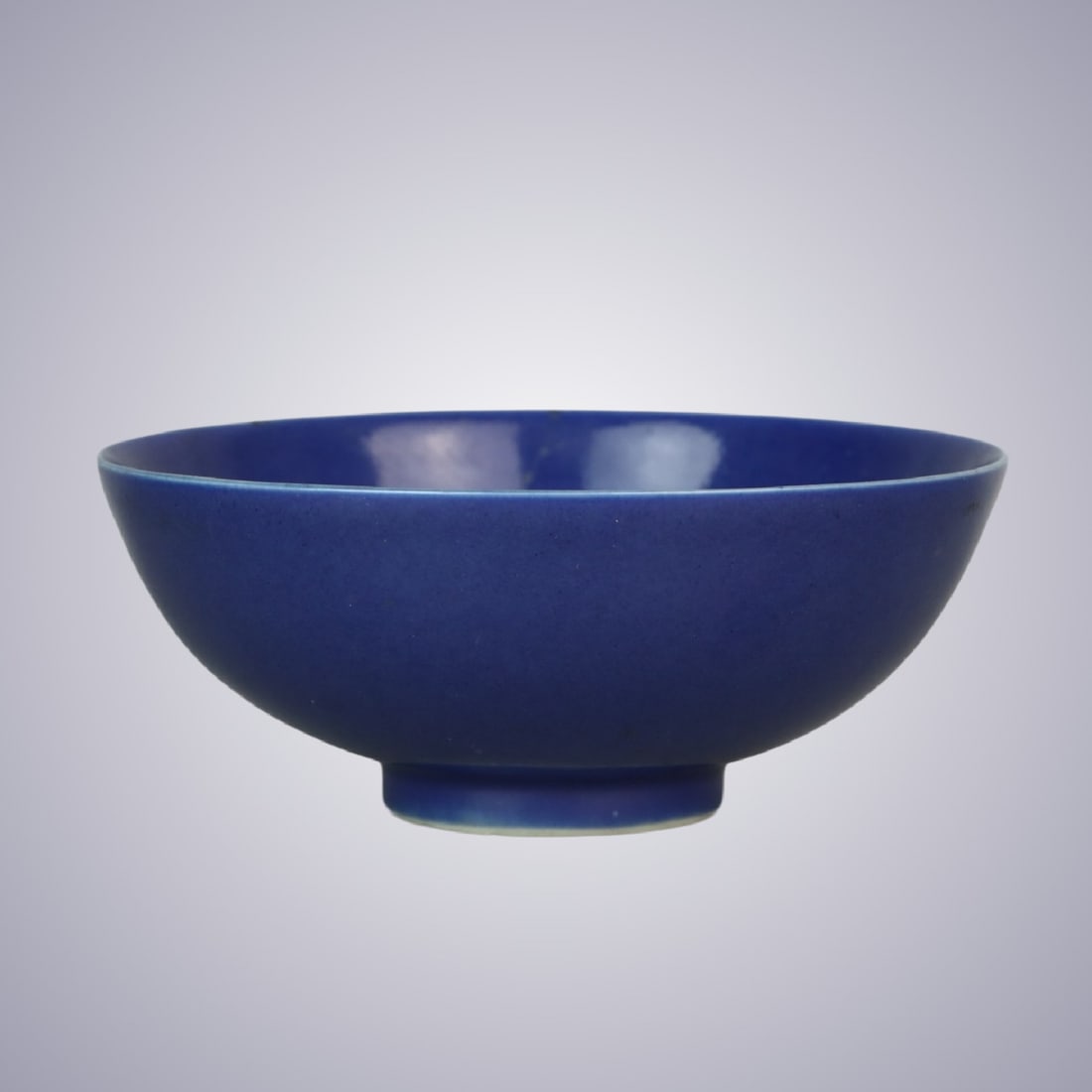 A Chinese Cobalt Blue Glazed Porcelain Bowl (1 of 9)