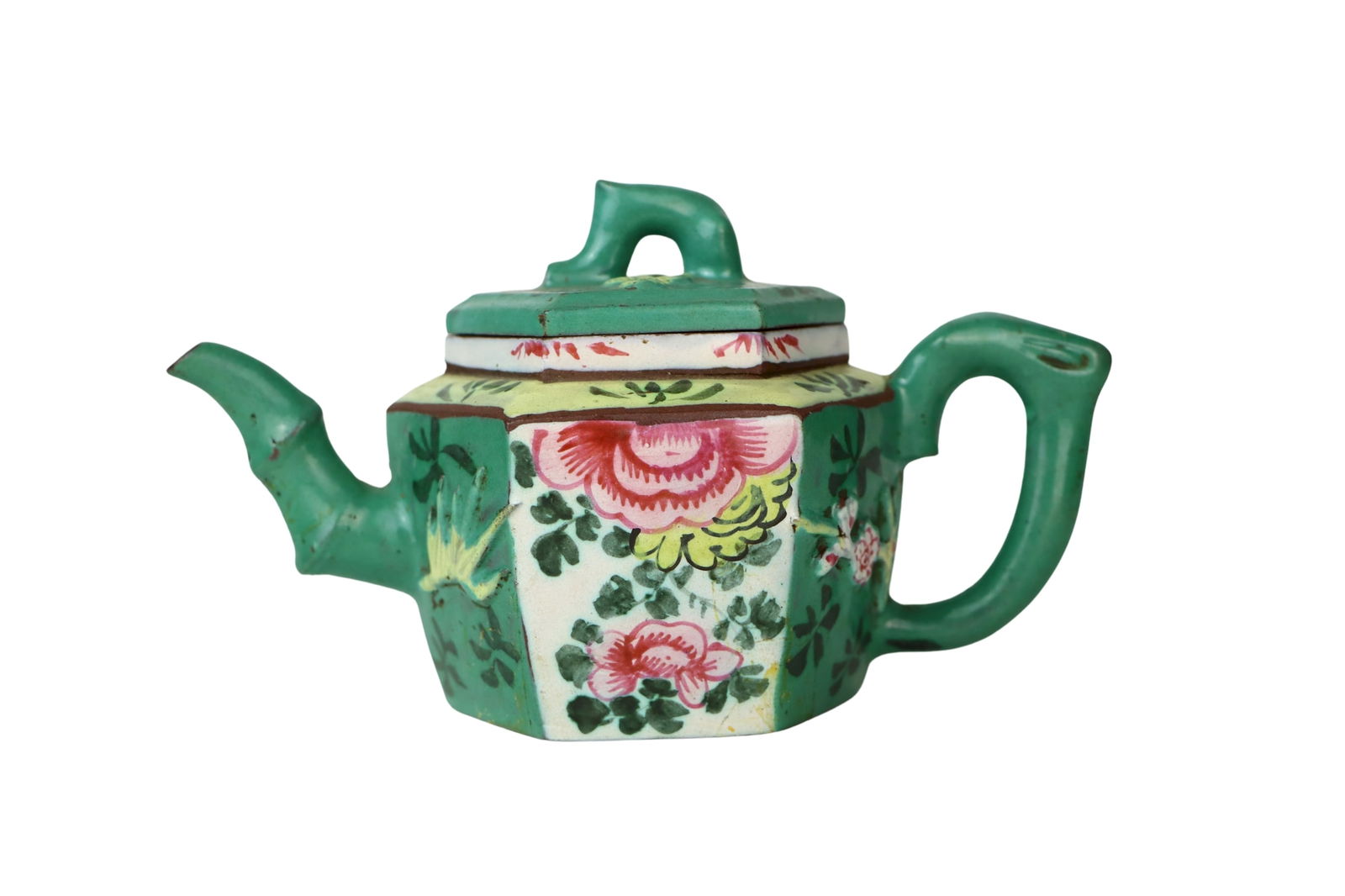 Chinese Enameled Ceramic Teapot (1 of 13)