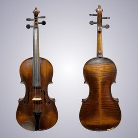 A TYROLEAN VIOLIN LABELED ANTONIUS STRADIVARIUS 1721