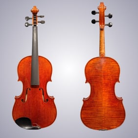 A BEAUTIFULLY FLAMED VIOLA
