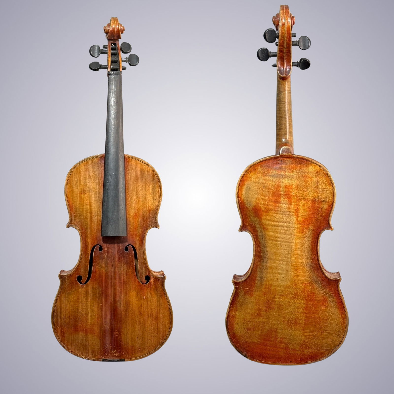 A ONE PIECE BACK VIOLIN LABELED STRADIVARIUS (1 of 19)