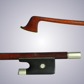 A VIOLIN BOW STAMPED DODD & ALBERT V. MERTLE