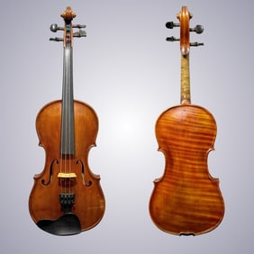 A VIOLIN BY JUZEK SHOP & GERMAN BOW