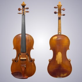 A VIOLIN BY AUGUSTO CACCIAGUERRA BRIANZA, ITALY