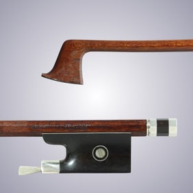 A VIOLIN BOW STAMPED CHADWICK LONDON
