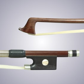 A VIOLIN BOW ATTRIB. BAUSCH SHOP