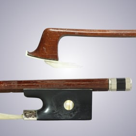 A VIOLIN BOW STAMPED TECHLER  GERMANY