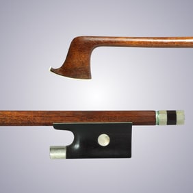 A VIOLIN BOW FAINTLY STAMPED L. BAUSCH
