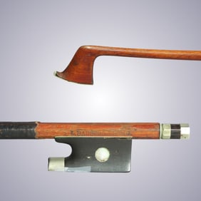 A 3/4 VIOLIN BOW STAMPED L. BAUSCH LEIPZIG