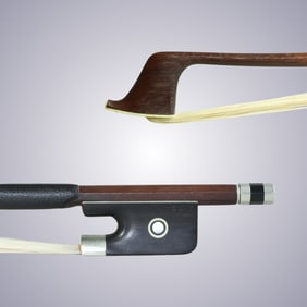 A CELLO BOW STAMPED GOTZ