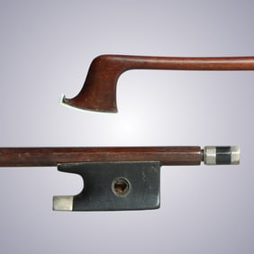 A VIOLIN BOW STAMPED L. BAUSCH  BRUNO MODEL