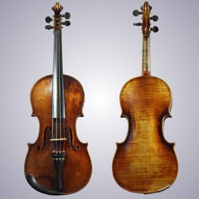 A GERMAN ONE-PIECE BACK VIOLIN LABELED NICOLAUS AMATI