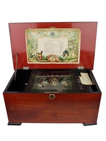ANTIQUE SWISS MUSIC BOX CIRCA 1850