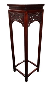 CHINESE CARVED ROSE WOOD TABLE STAND