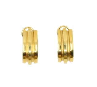 TIFFANY & CO. 18KT GOLD ATLAS HOOP EARRINGS