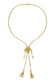 VICTORIAN 14KT GOLD TASSEL NECKLACE