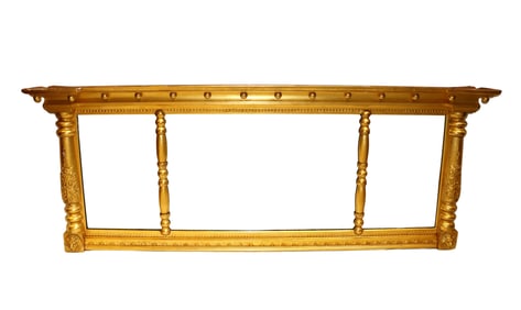 19TH CENTURY NEOCLASSICAL GILTWOOD FRAMED MIRROR