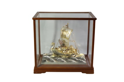 TAKEHIKO SEKI JAPANESE SILVER TREASURE SHIP