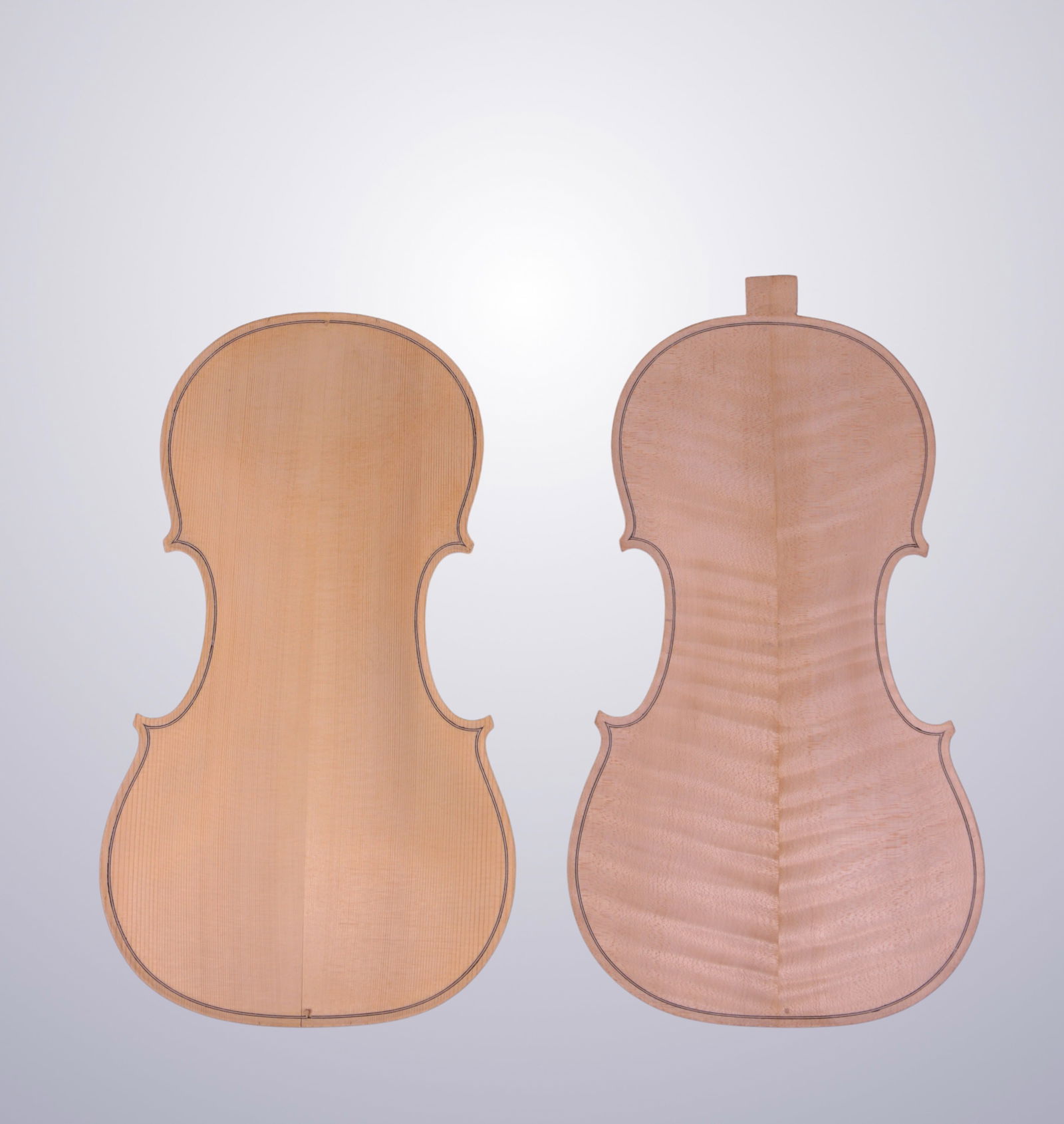 A HAND CARVED VIOLIN SPRUCE TOP & MAPLE BACK (1 of 20)