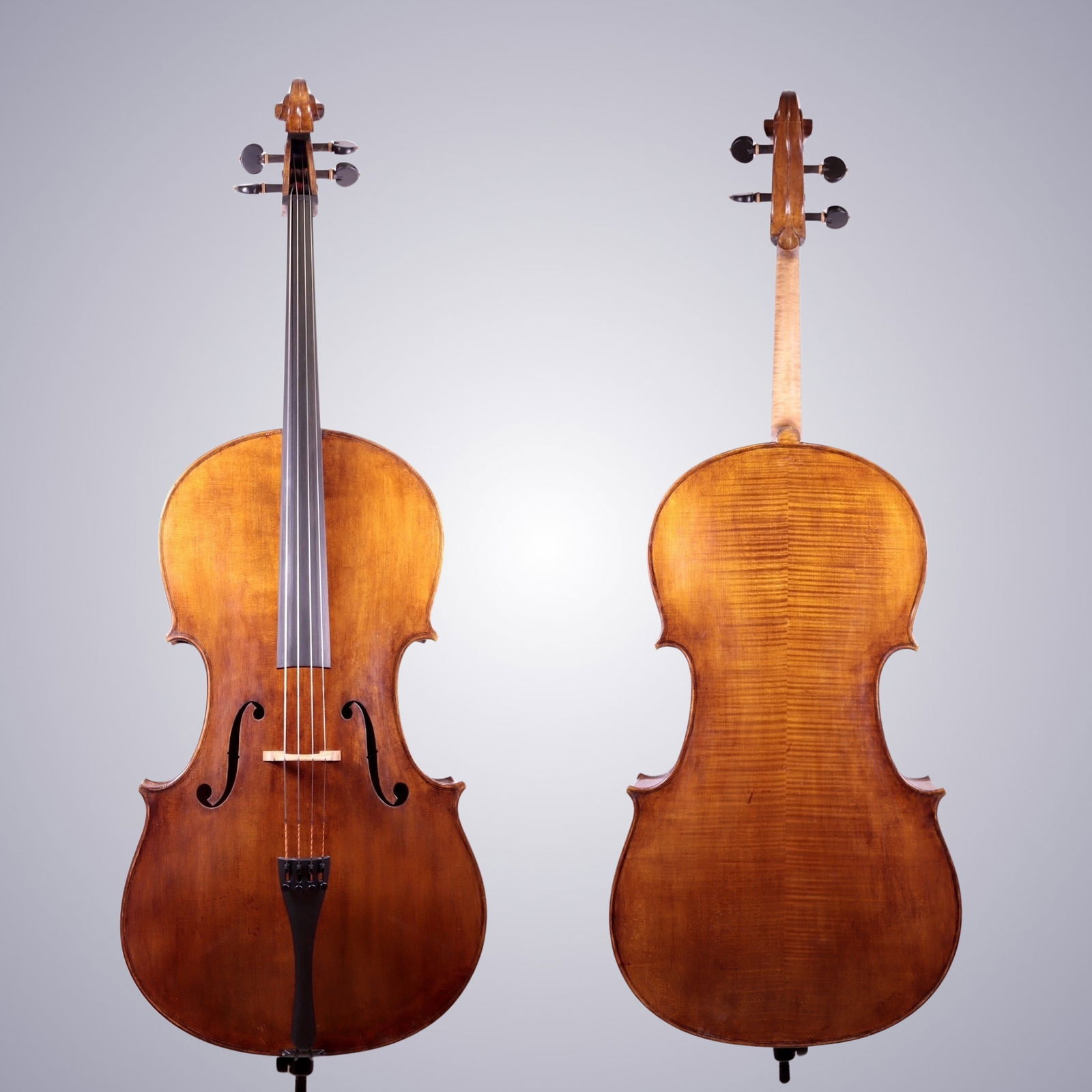 A CELLO LABELED IGNACIO FLETA E HIJOS 1952: A CELLO LABELED IGNACIO FLETA E HIJOS 1952 Labeled on Interior: IGNACIO FLETA E HIJOS 1952 Approximate Dimensions: 122 cm (Total Length) 75.3 cm (Length of Back) 35 cm (Upper Bout Width) 24.4 cm