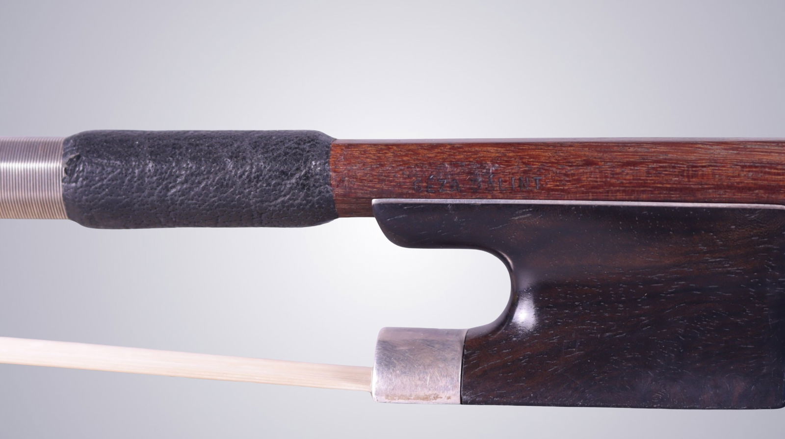 A VIOLA BOW STAMPED GEZA BALINT - 14