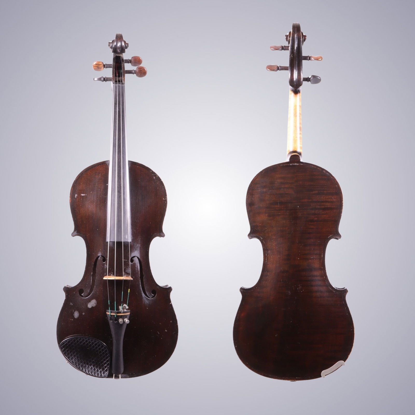 A ONE-PIECE BACK VIOLIN LABELED NICOLAUS AMATUS (1 of 13)