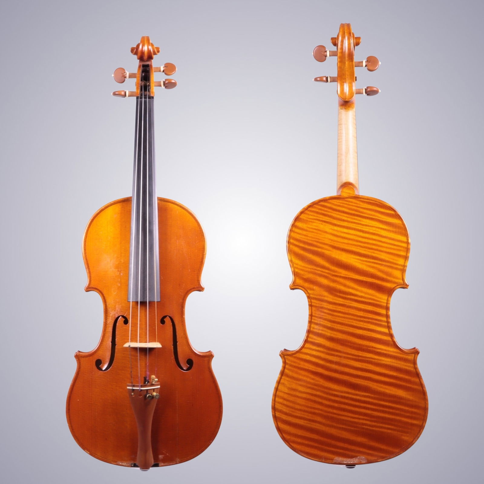 A ONE-PIECE BACK VIOLIN LABELED JOSEPH ANTONIO ROCCA (1 of 14)